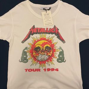 Metallica White Graphic Tee